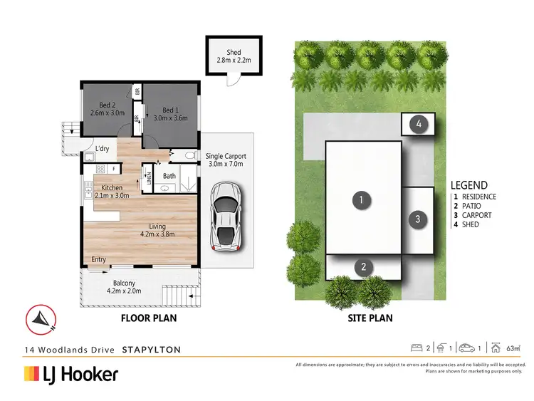 Floorplan of Homely house listing, 14 Woodlands Drive, Stapylton QLD 4207