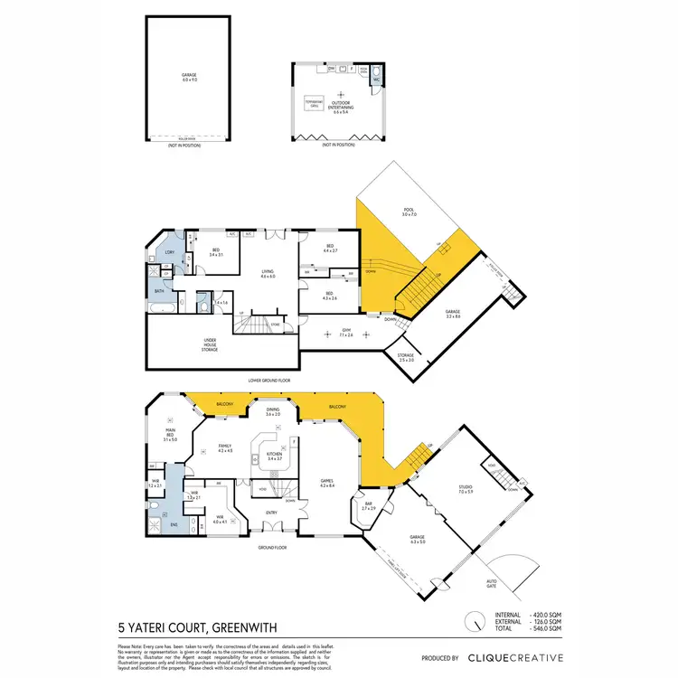 Floorplan of Homely house listing, 5 Yateri Court, Greenwith SA 5125