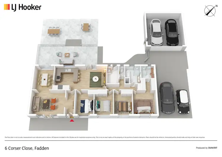 Floorplan of Homely house listing, 6 Corser Close, Fadden ACT 2904