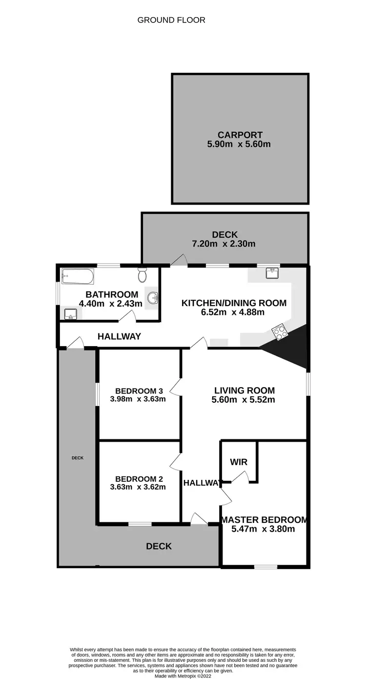 Floorplan of Homely house listing, 44 Gordon Avenue, Cessnock NSW 2325