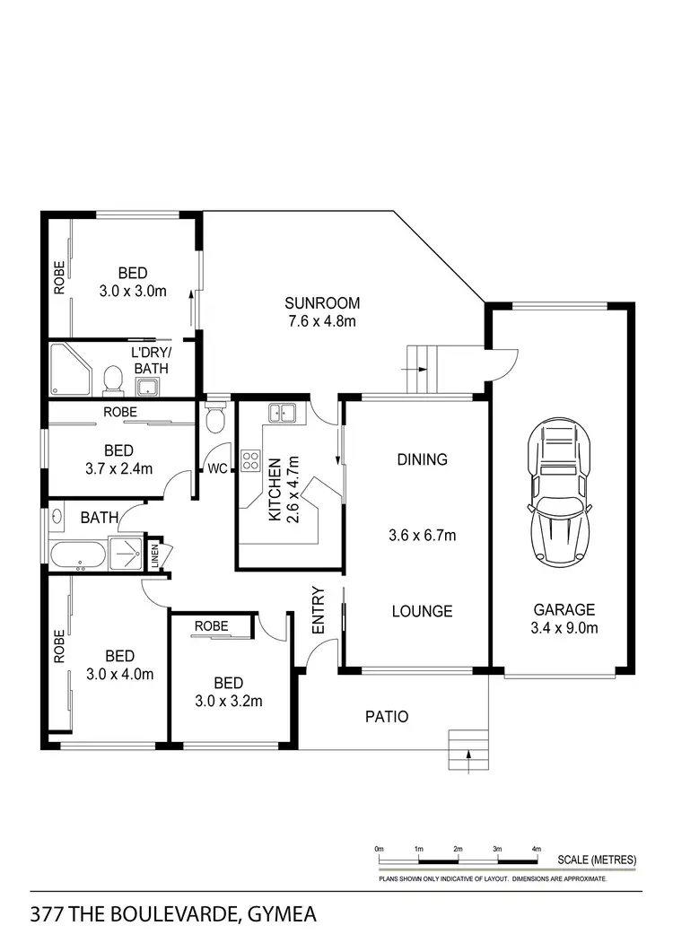 Floorplan of Homely house listing, 377 The Boulevarde, Gymea NSW 2227