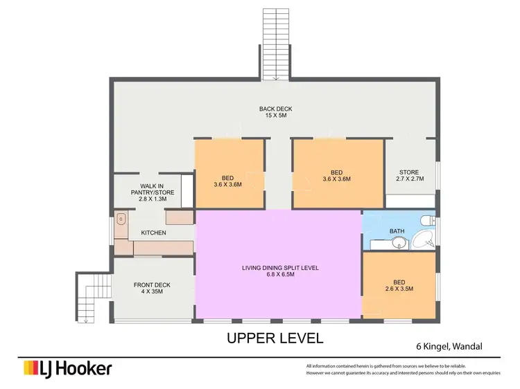 Floorplan of Homely house listing, 6 Kingel Street, Wandal QLD 4700
