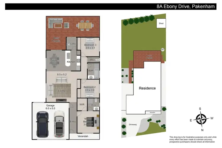 Floorplan of Homely house listing, 8A Ebony Drive, Pakenham VIC 3810