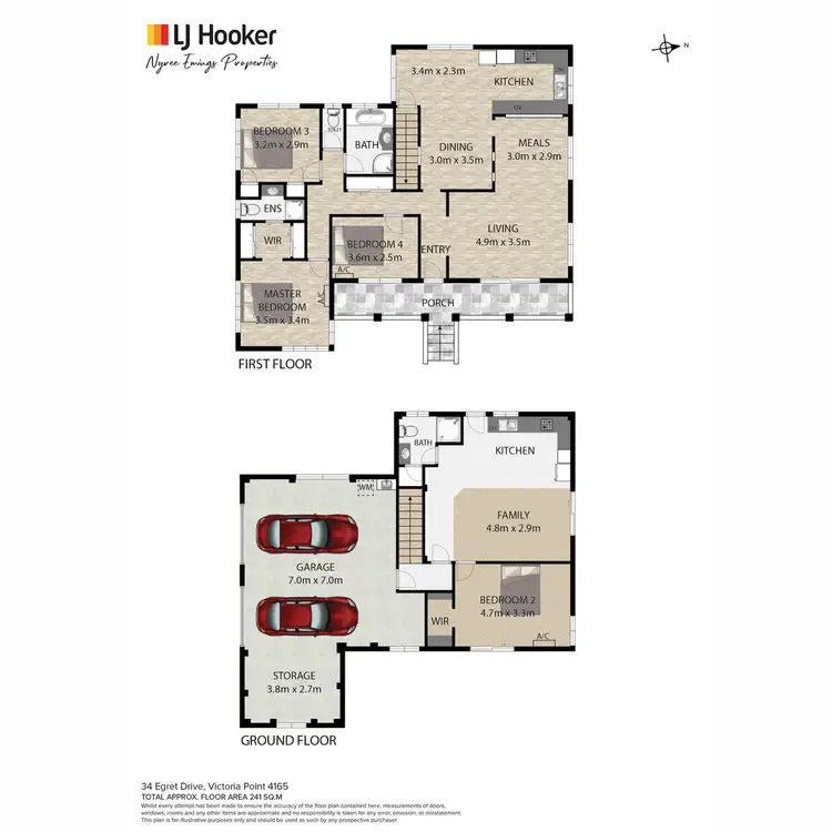 Floorplan of Homely house listing, 34 Egret Drive, Victoria Point QLD 4165