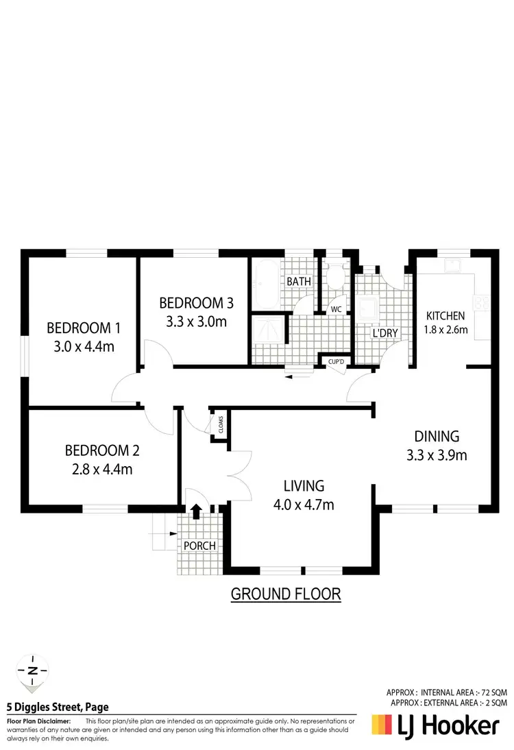 Floorplan of Homely house listing, 5 Diggles Street, Page ACT 2614