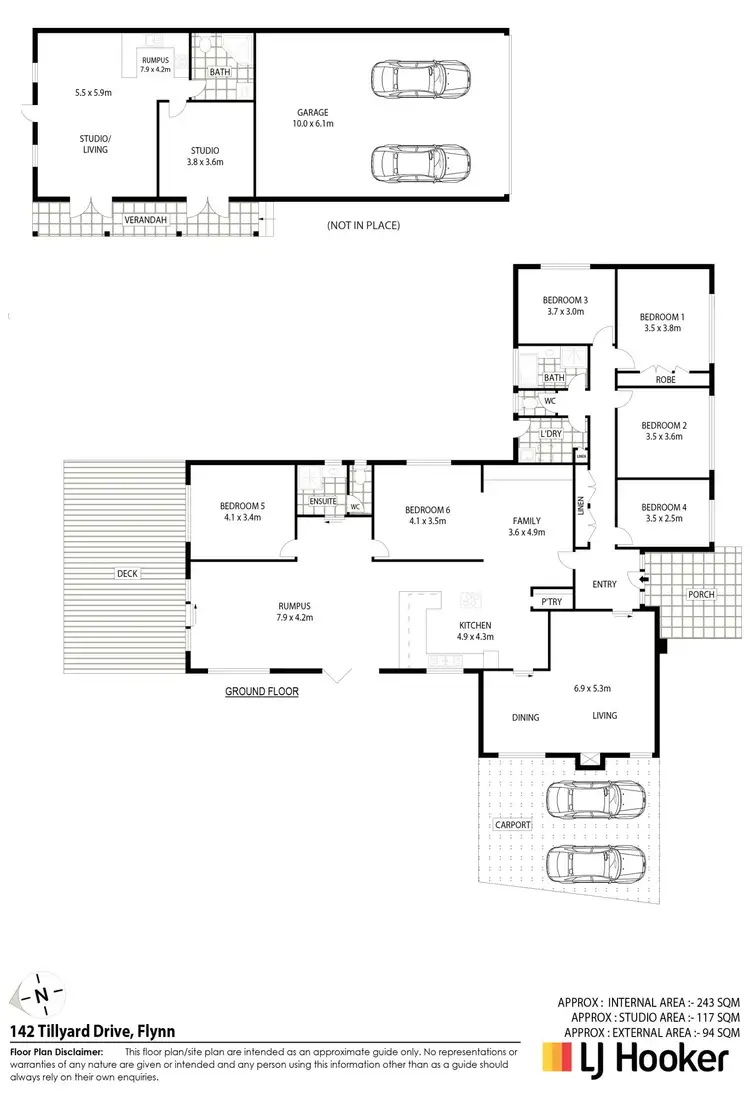 Floorplan of Homely house listing, 142 Tillyard Drive, Flynn ACT 2615