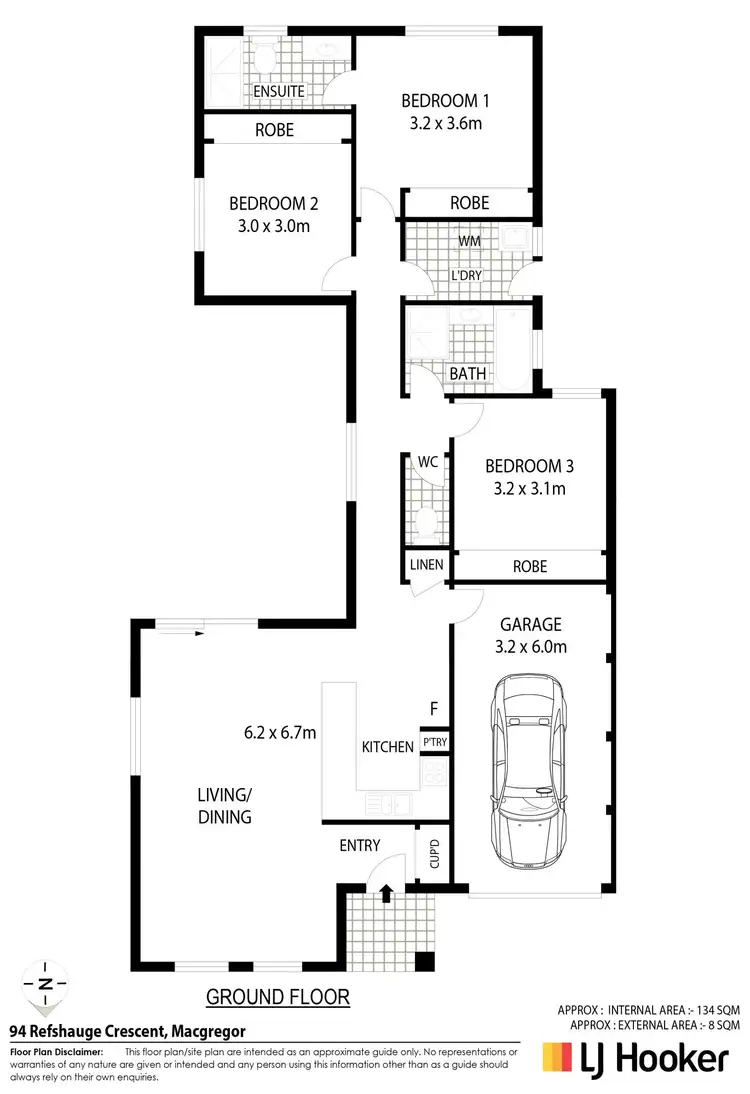 Floorplan of Homely house listing, 94 Refshauge Crescent, Macgregor ACT 2615