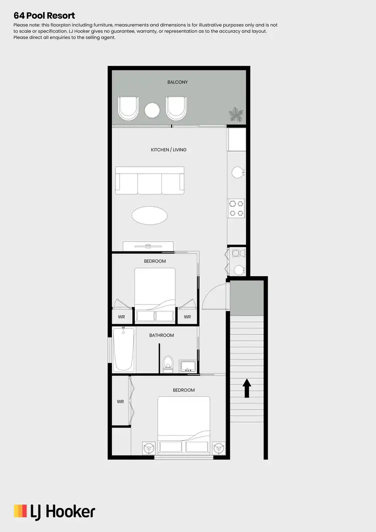 Floorplan of Homely unit listing, 64 Pool/19 St Crispins Avenue, Port Douglas QLD 4877