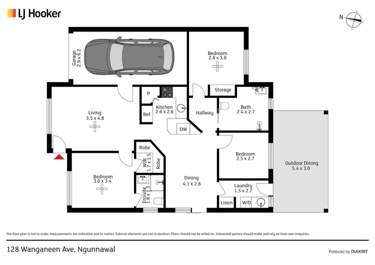 Floorplan of Homely house listing, 128 Wanganeen Avenue, Ngunnawal ACT 2913