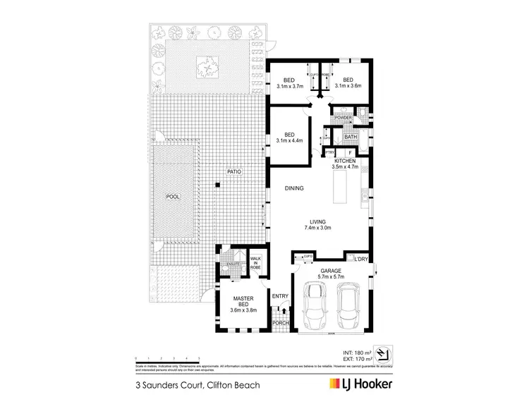 Floorplan of Homely house listing, 3 Saunders Court, Clifton Beach QLD 4879