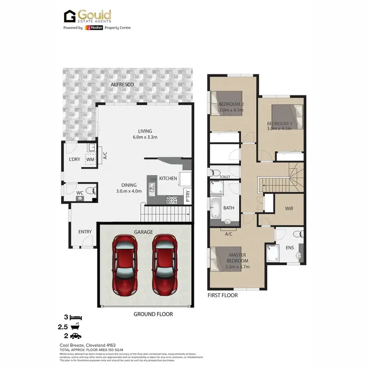 Floorplan of Homely townhouse listing, 4/42-44 Longland Street, Cleveland QLD 4163