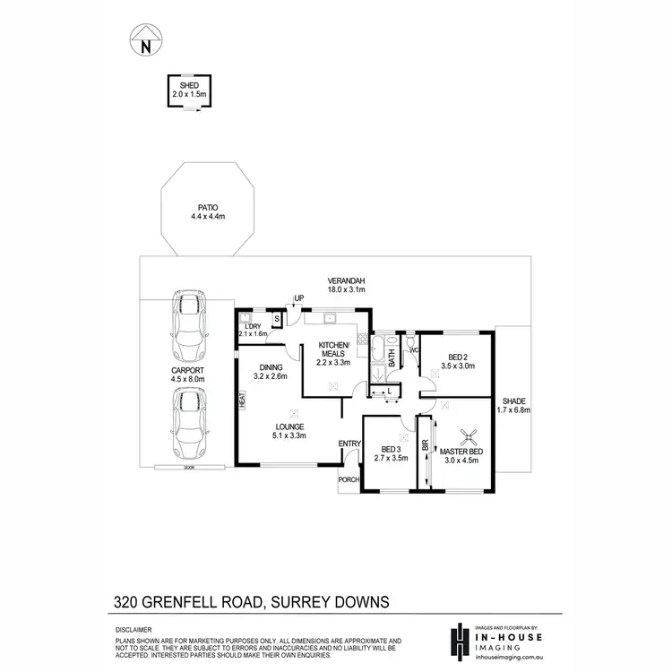 Floorplan of Homely house listing, 320 Grenfell Road, Surrey Downs SA 5126