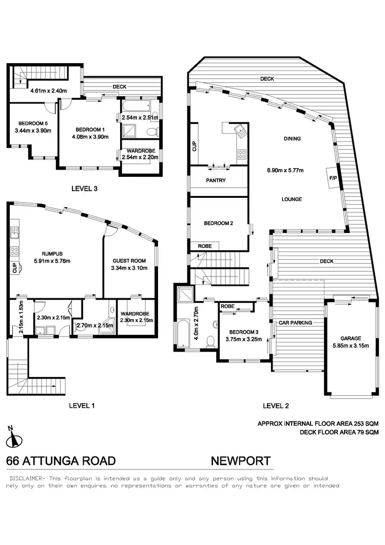 Floorplan of Homely house listing, 66 Attunga Road, Newport NSW 2106