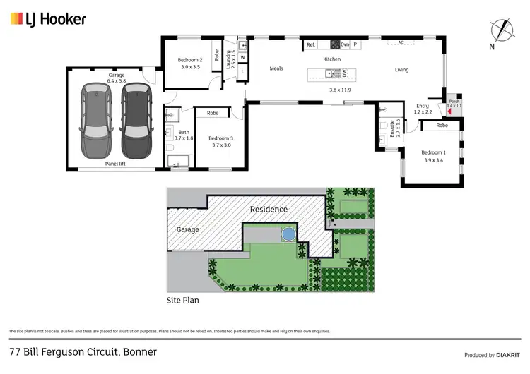 Floorplan of Homely house listing, 77 Bill Ferguson Circuit, Bonner ACT 2914