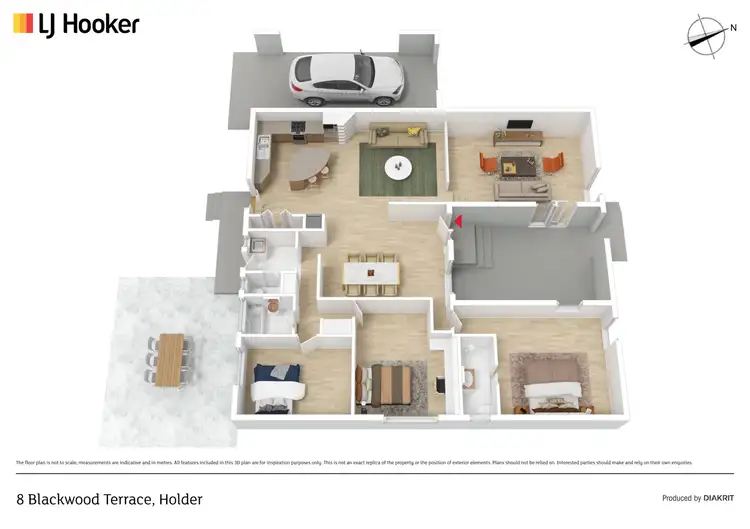 Floorplan of Homely house listing, 8 Blackwood Terrace, Holder ACT 2611