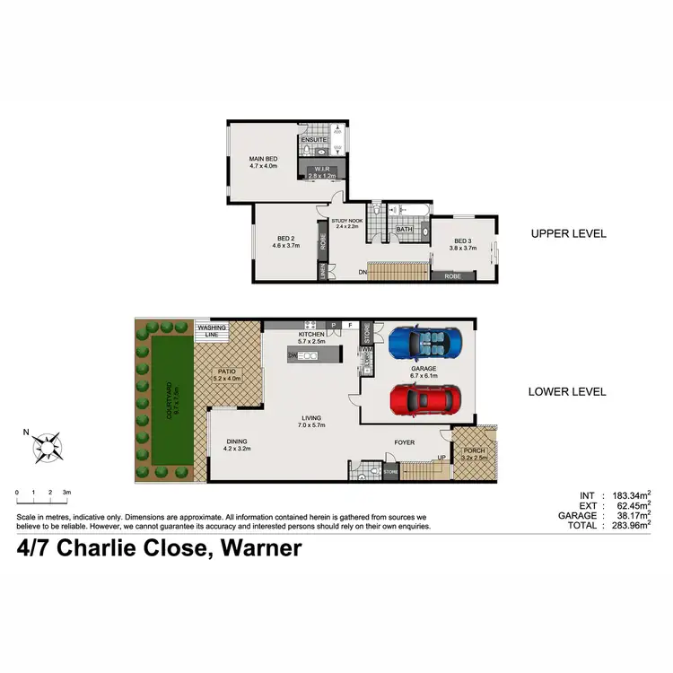 Floorplan of Homely townhouse listing, 4/7 Charlie Close, Warner QLD 4500