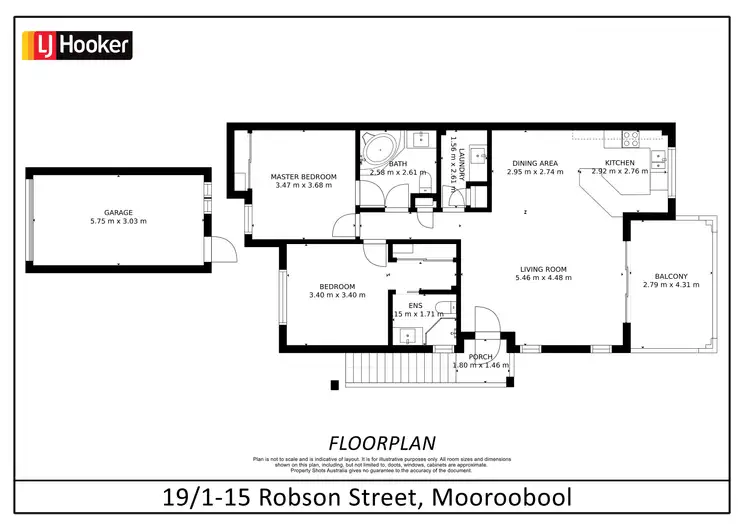 Floorplan of Homely apartment listing, 19/1-15 Robson Street, Mooroobool QLD 4870
