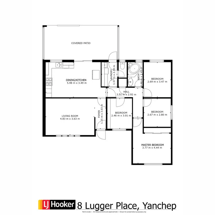 Floorplan of Homely house listing, 8 Lugger Place, Yanchep WA 6035