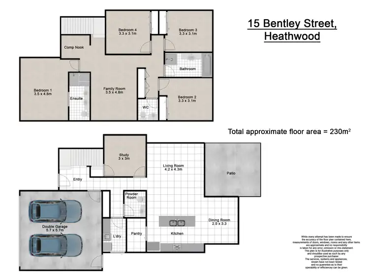 Floorplan of Homely house listing, 15 Bentley Street, Heathwood QLD 4110