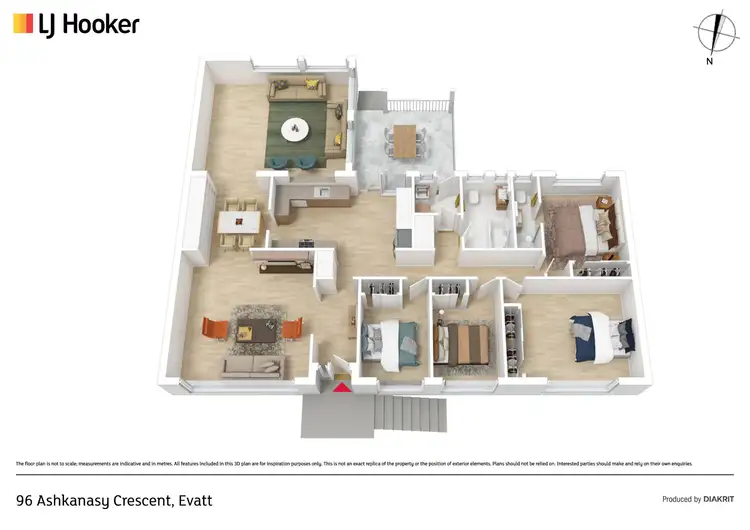 Floorplan of Homely house listing, 96 Ashkanasy Crescent, Evatt ACT 2617