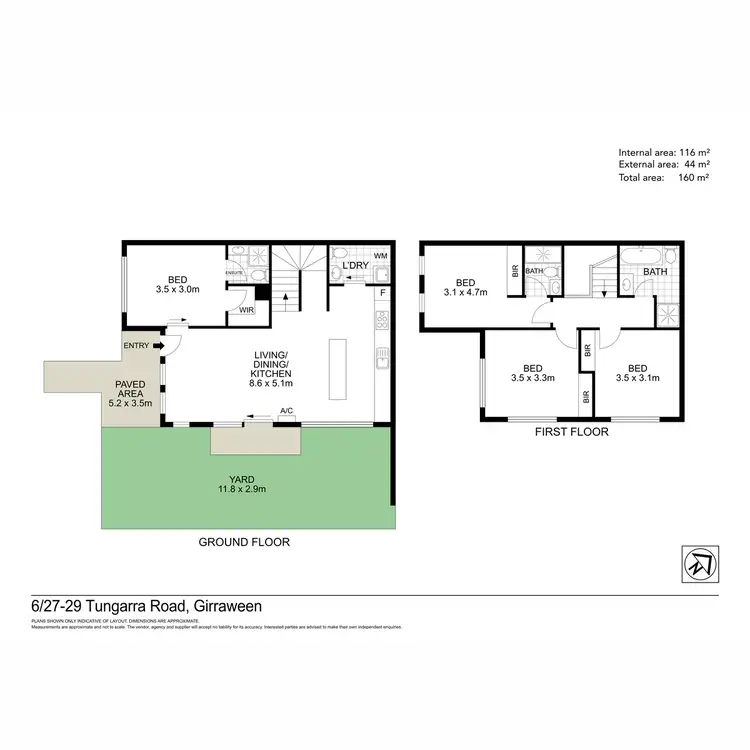 Floorplan of Homely townhouse listing, 6/27-29 Tungarra Road, Girraween NSW 2145