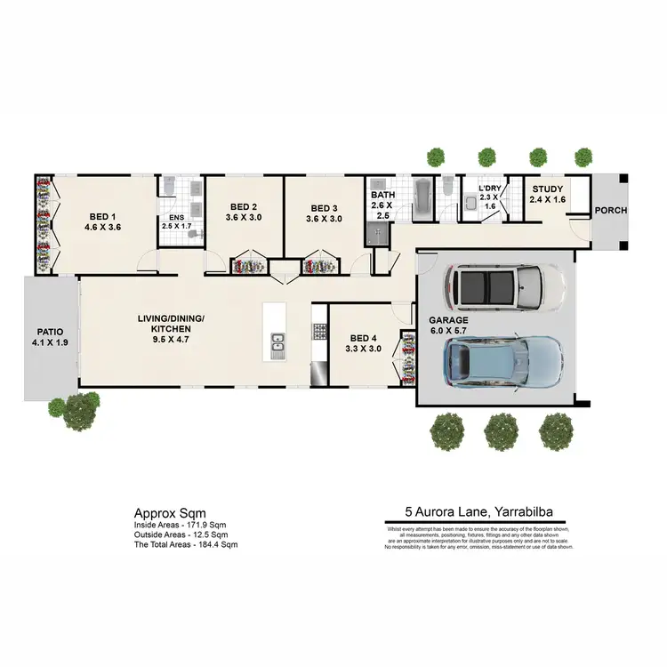 Floorplan of Homely house listing, 5 Aurora Lane, Yarrabilba QLD 4207
