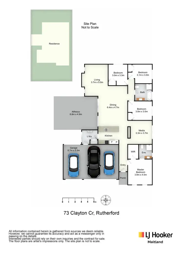 Floorplan of Homely house listing, 73 Clayton Crescent, Rutherford NSW 2320
