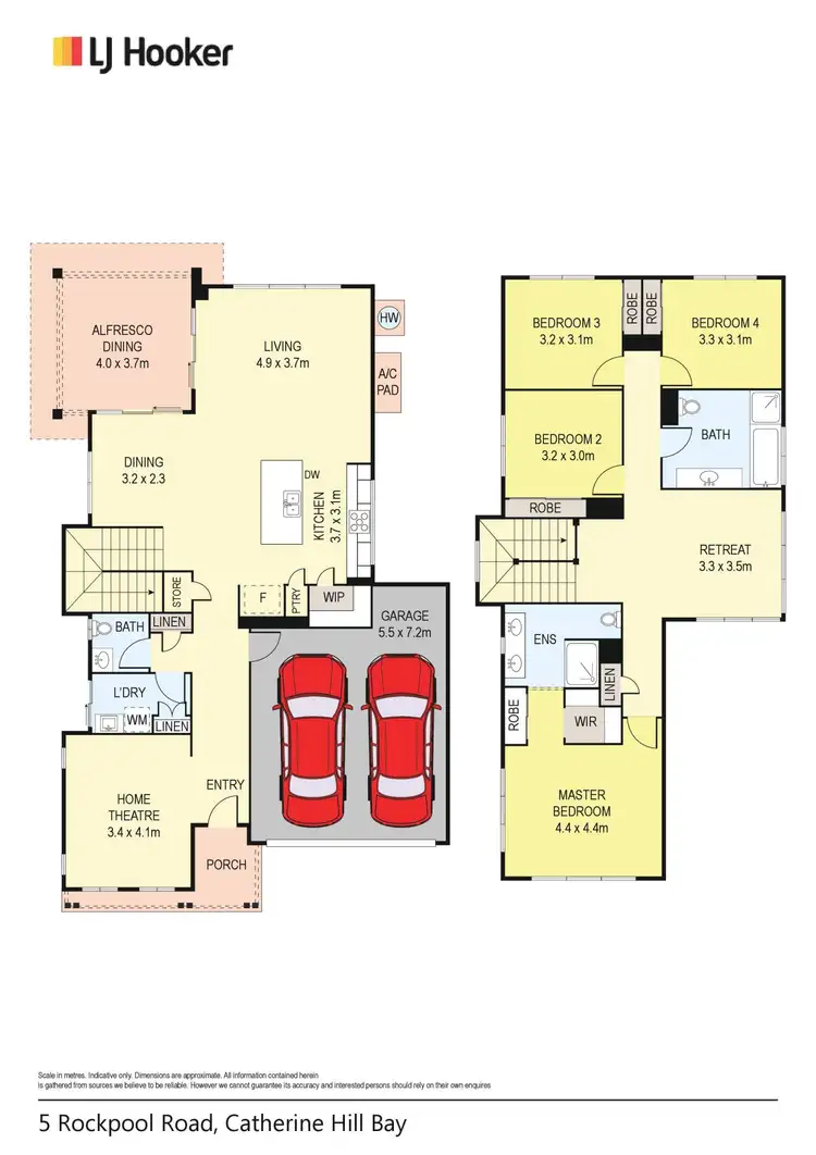 Floorplan of Homely house listing, 5 Rockpool Road, Catherine Hill Bay NSW 2281