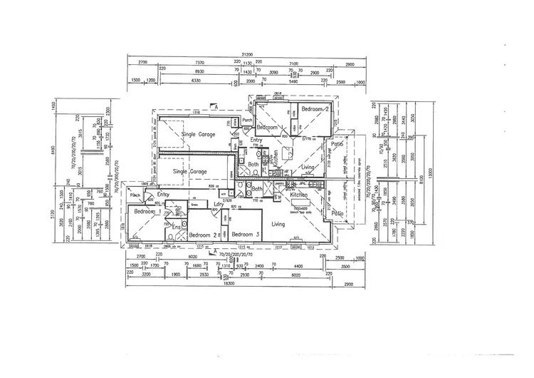 Floorplan of Homely semi-detached listing, 45 Ascot Crescent, Kallangur QLD 4503