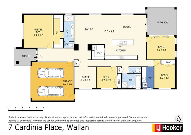 Floorplan of Homely house listing, 7 Cardinia Place, Wallan VIC 3756