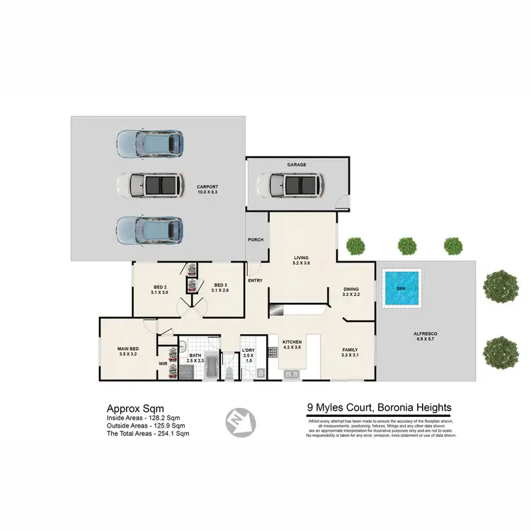 Floorplan of Homely house listing, 9 Myles Court, Boronia Heights QLD 4124