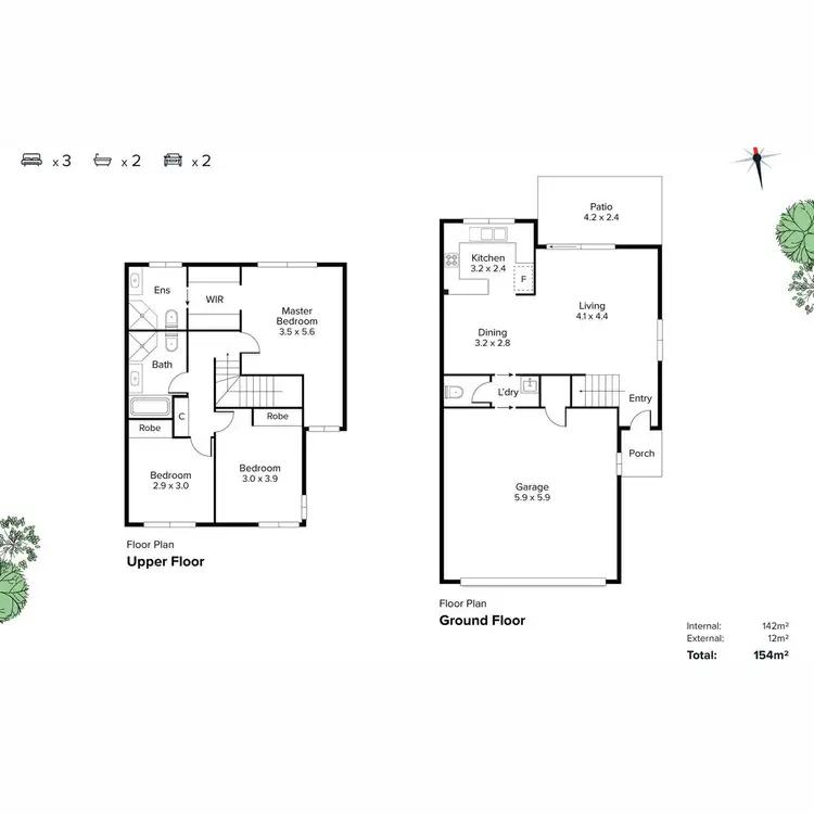 Floorplan of Homely unit listing, 26/57 Charles Canty Drive, Wellington Point QLD 4160