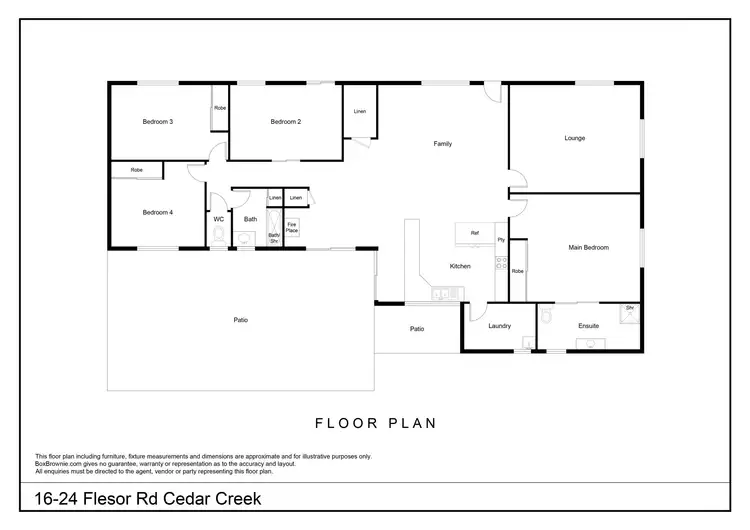 Floorplan of Homely house listing, 16-24 Flesser Road, Cedar Creek QLD 4207