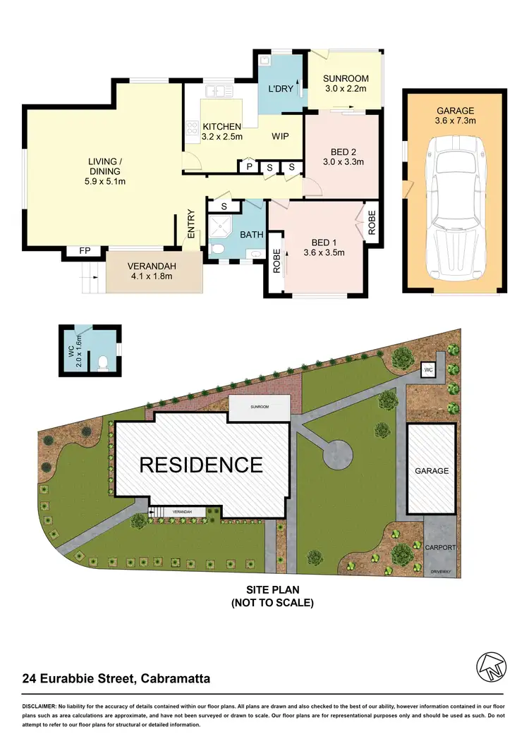 Floorplan of Homely house listing, 24 Eurabbie St, Cabramatta NSW 2166