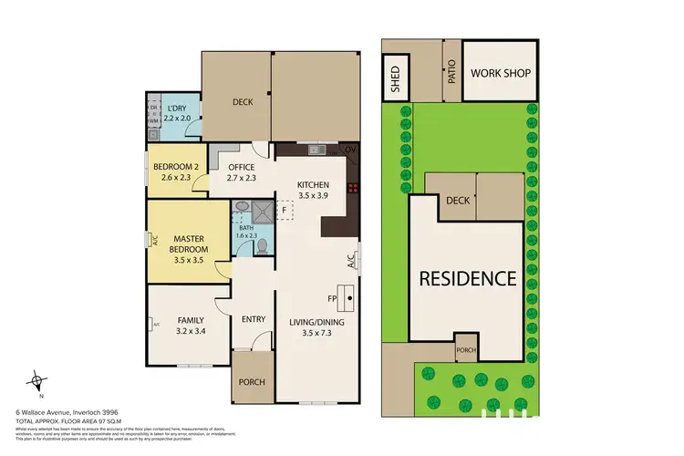 Floorplan of Homely house listing, 6 Wallace Avenue, Inverloch VIC 3996