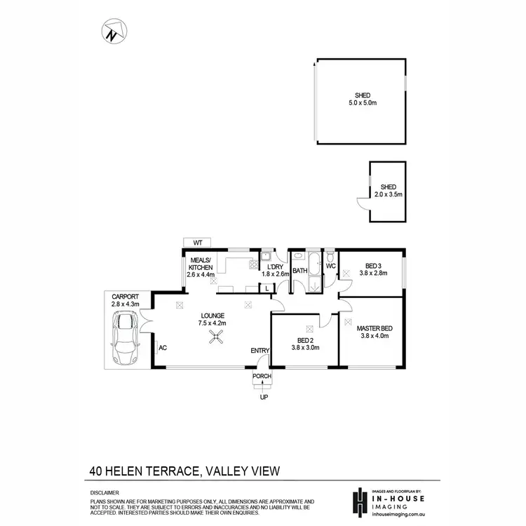 Floorplan of Homely house listing, 40 Helen Terrace, Valley View SA 5093