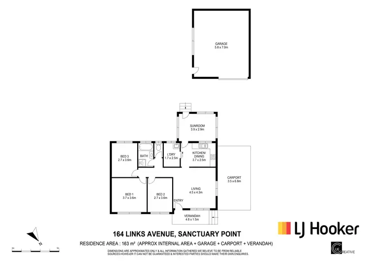 Floorplan of Homely house listing, 164 Links Ave, Sanctuary Point NSW 2540