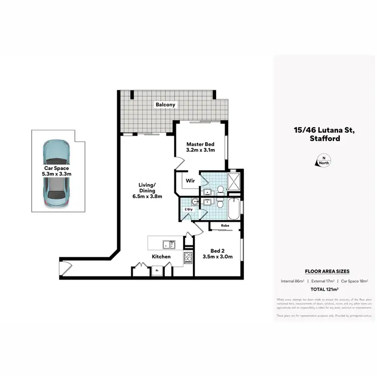 Floorplan of Homely unit listing, 15/46 Lutana Street, Stafford QLD 4053