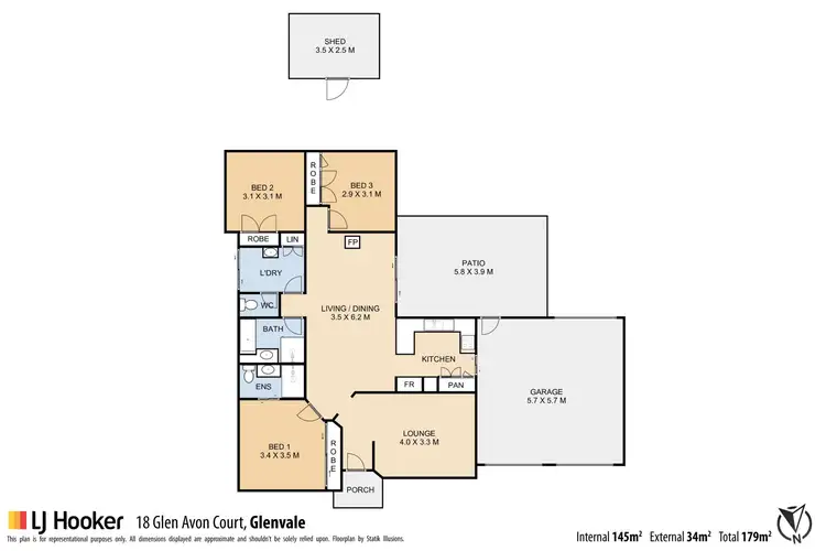 Floorplan of Homely house listing, 18 Glen Avon Court, Glenvale QLD 4350