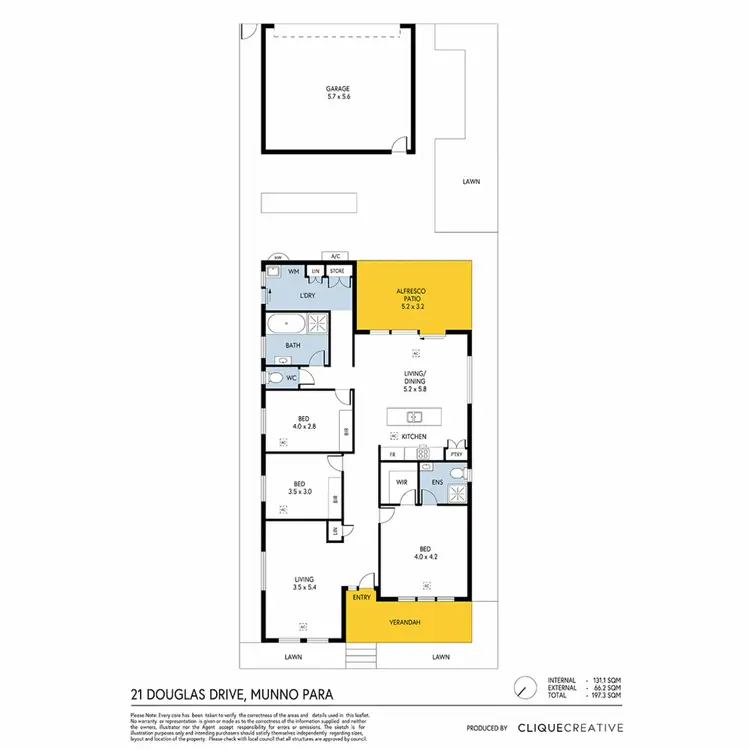 Floorplan of Homely house listing, 21 Douglas Drive, Munno Para SA 5115