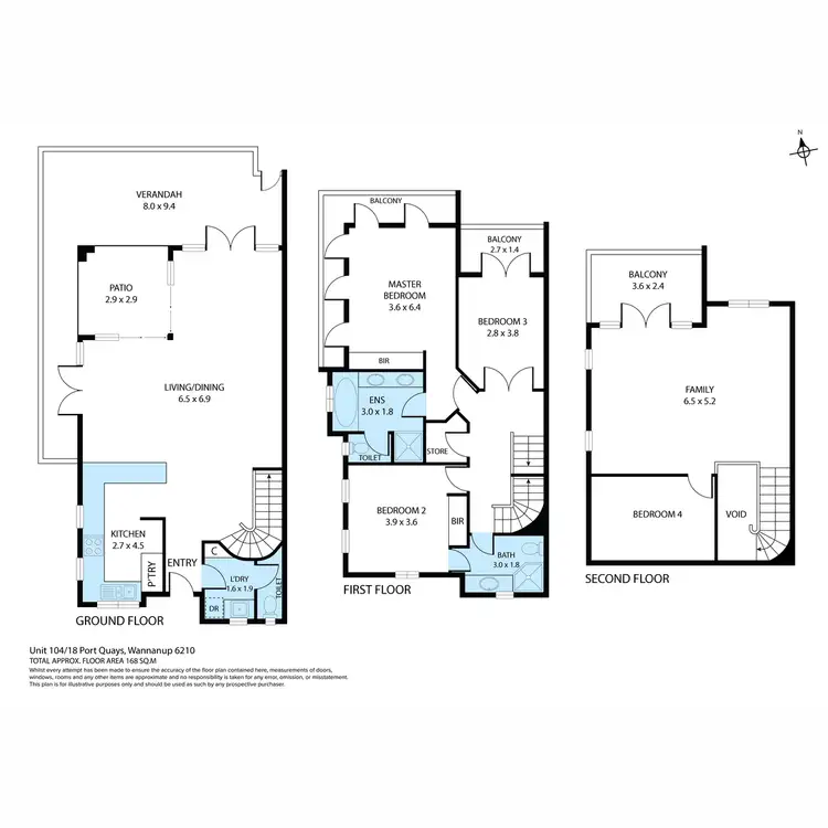 Floorplan of Homely townhouse listing, 104/18 Port Quays, Wannanup WA 6210