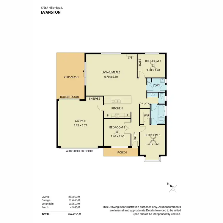Floorplan of Homely house listing, 5/56A Hillier Road, Evanston SA 5116