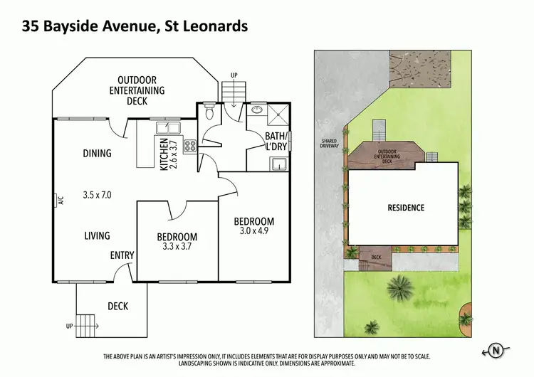 Floorplan of Homely house listing, 35B Bayside Avenue, St Leonards VIC 3223
