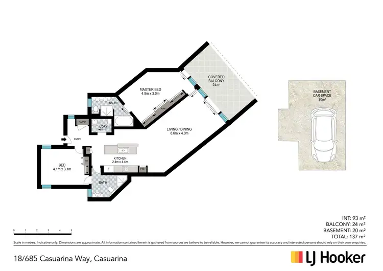 Floorplan of Homely unit listing, 18/685 Casuarina Way, Casuarina NSW 2487