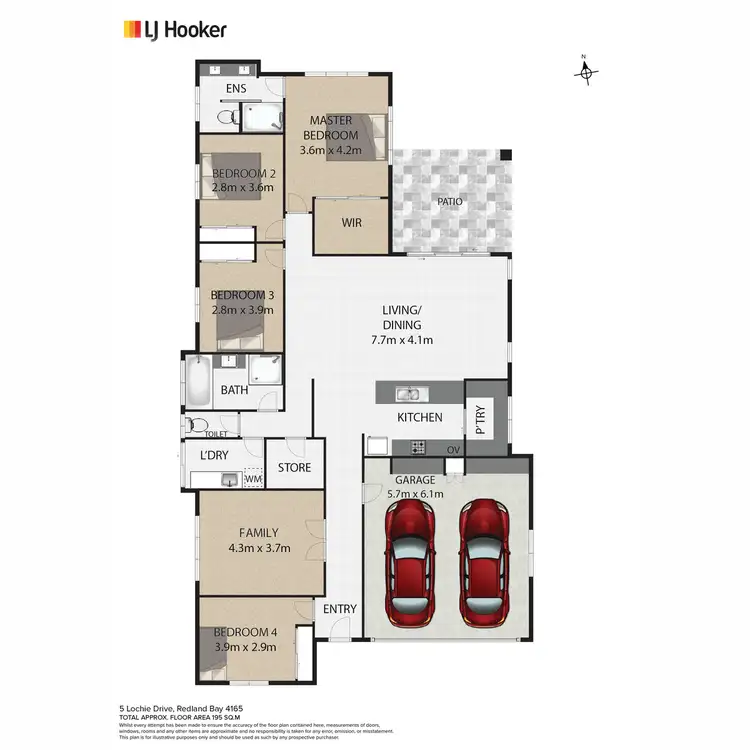 Floorplan of Homely house listing, 5 Lochie Drive, Redland Bay QLD 4165