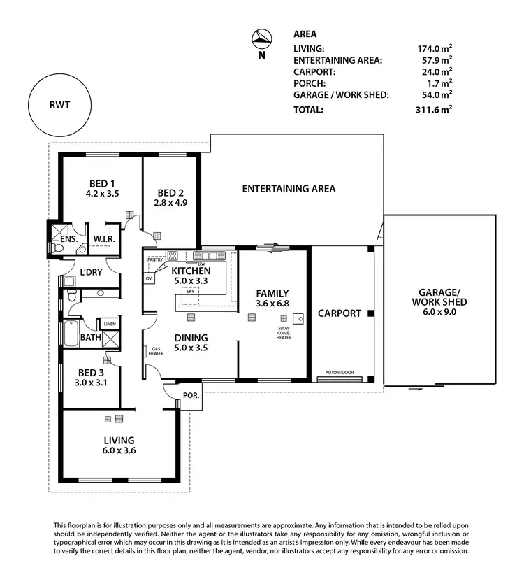 Floorplan of Homely house listing, 7 Bowden Court, Mount Barker SA 5251