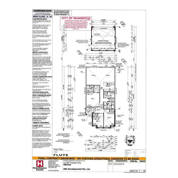 Floorplan of Homely house listing, 20 Counter Way, Alkimos WA 6038