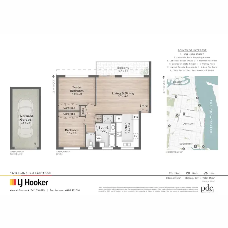 Floorplan of Homely unit listing, 13/19 Huth Street, Labrador QLD 4215