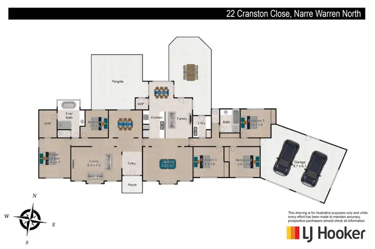 Floorplan of Homely house listing, 22 Cranston Close, Narre Warren North VIC 3804