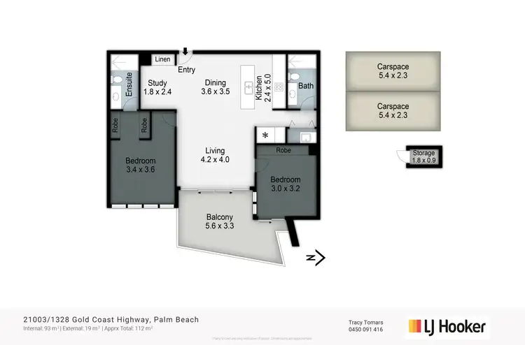 Floorplan of Homely apartment listing, 21003/1328 Gold Coast Highway, Palm Beach QLD 4221